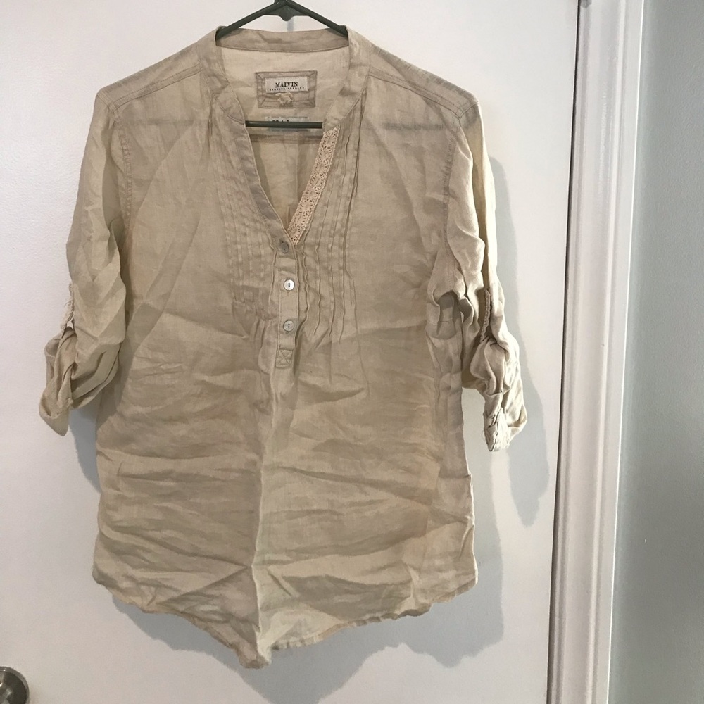 Beige top with bottoms